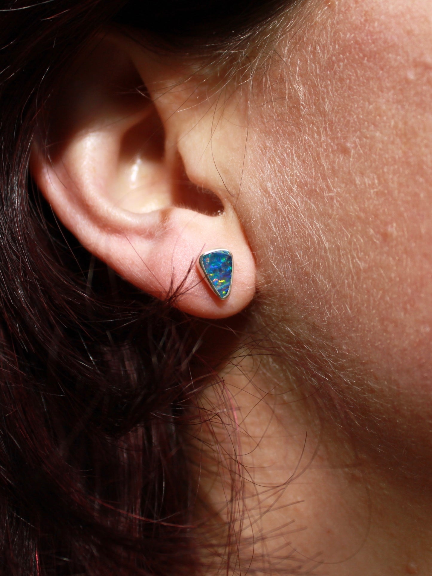 Australian Opal Stud Earrings