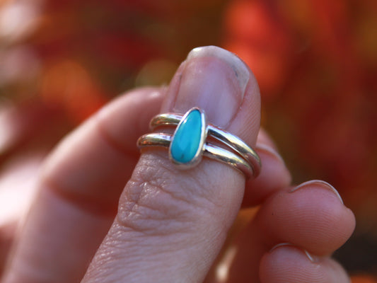 Turquoise Stacking Ring Set