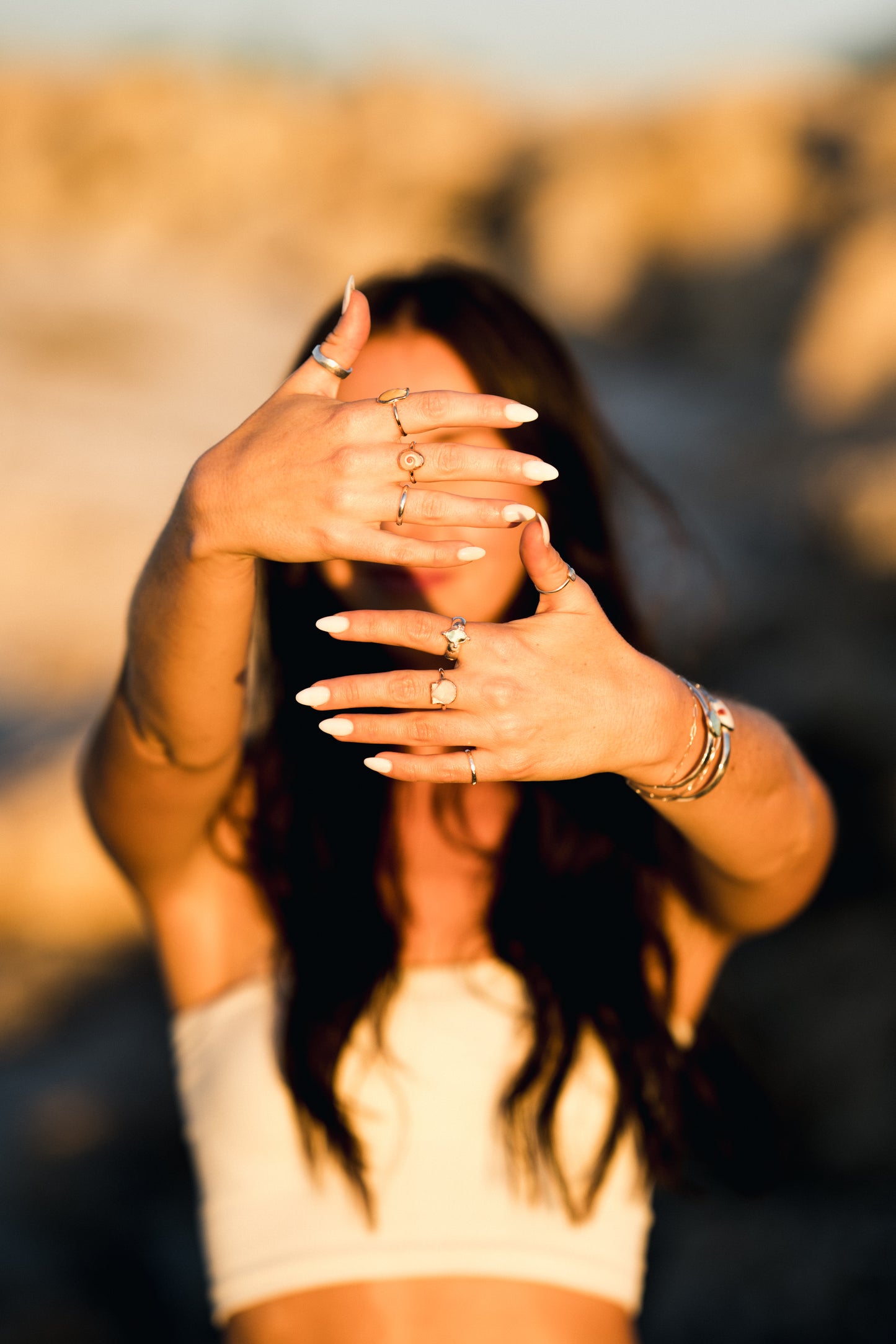 Peruvian Blue Opal in Sterling Silver Ring- Size 6