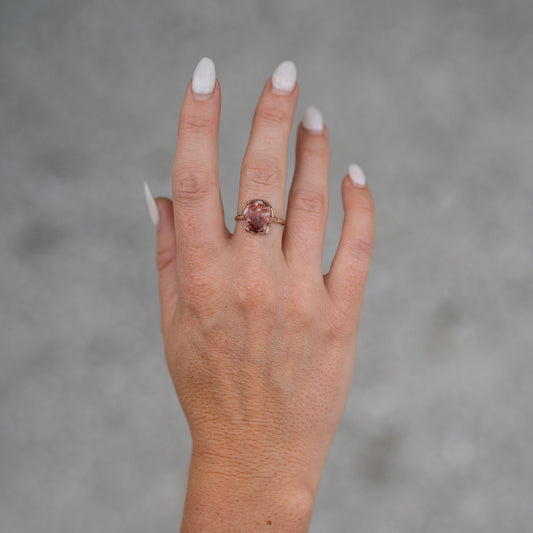 14K Gold Filled Calico Scallop Ring- Size 6.75