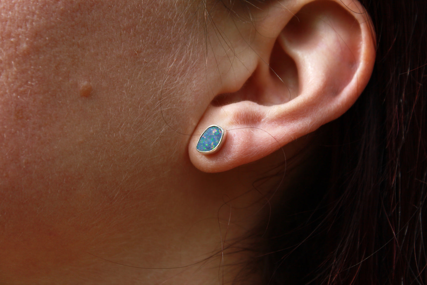 Australian Opal Stud Earrings