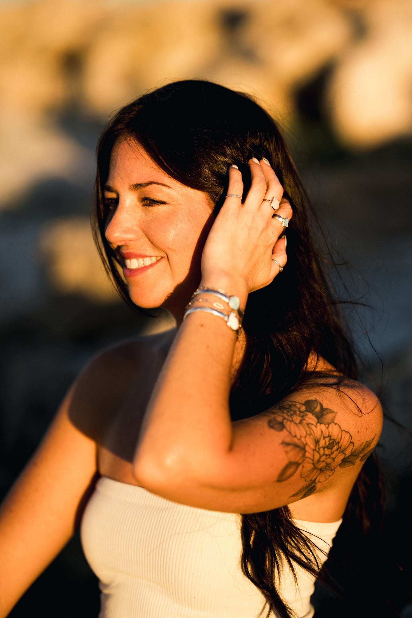 Calico Scallop Sterling Silver Cuff