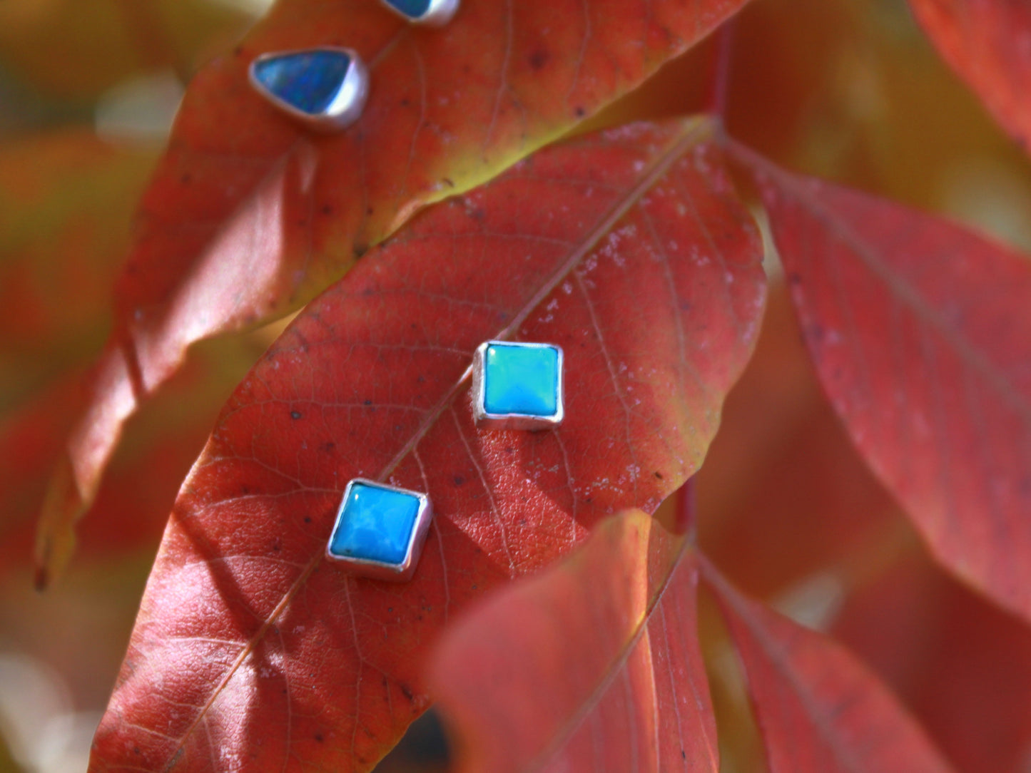 Kingman Turquoise Stud Earrings