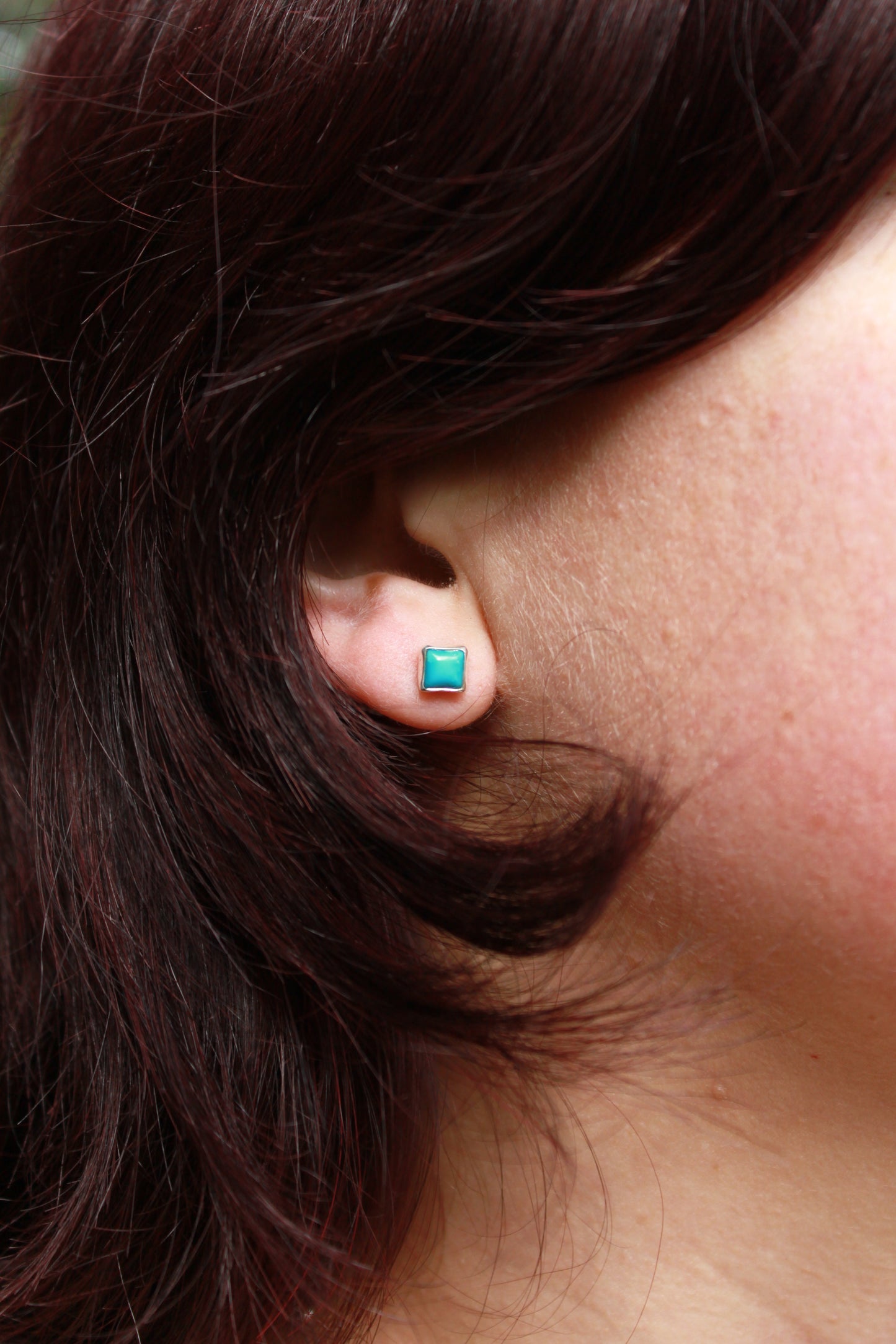 Kingman Turquoise Stud Earrings