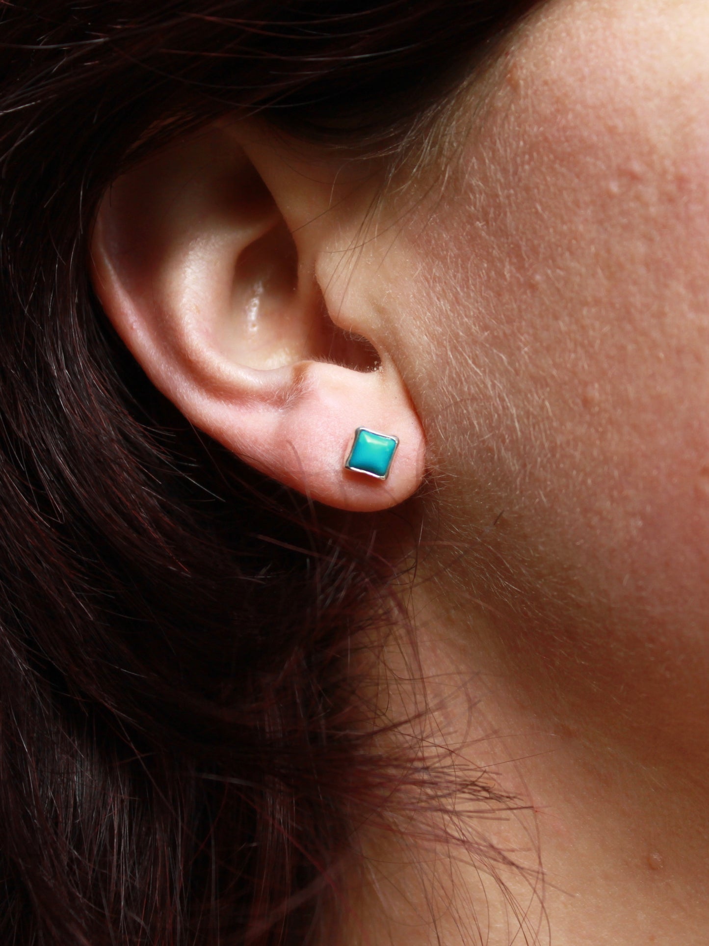 Kingman Turquoise Stud Earrings